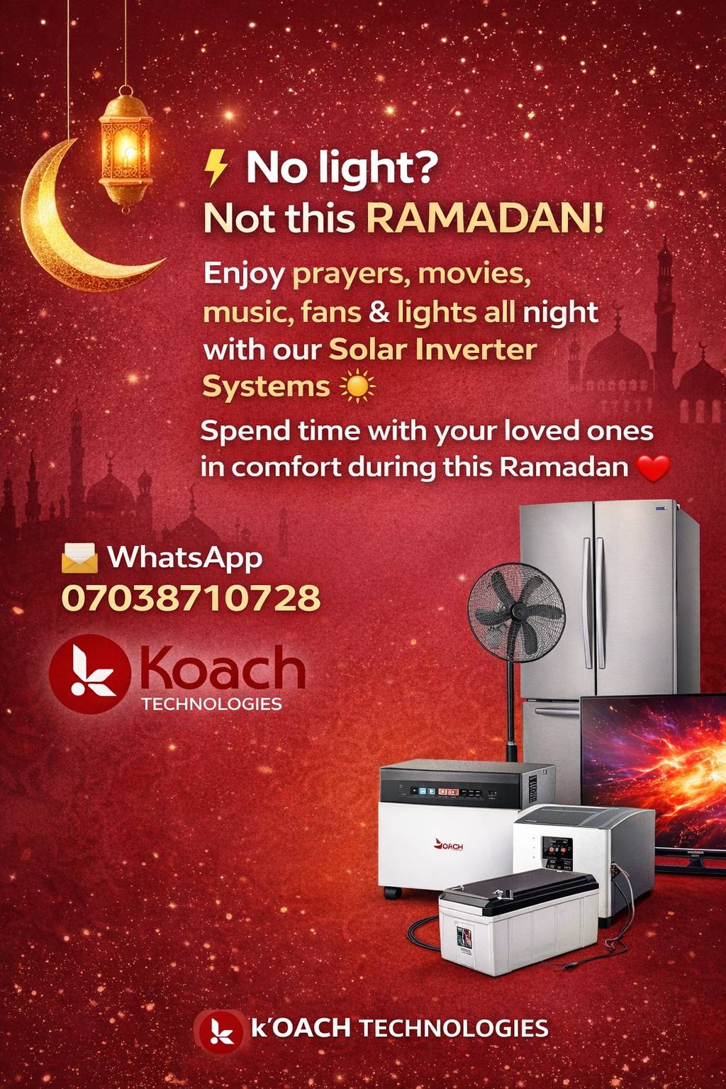 My Muslim families, here is big deals for you.
#LekeeLekee #koachtechnologies #SafetyFirst #TechAfri...