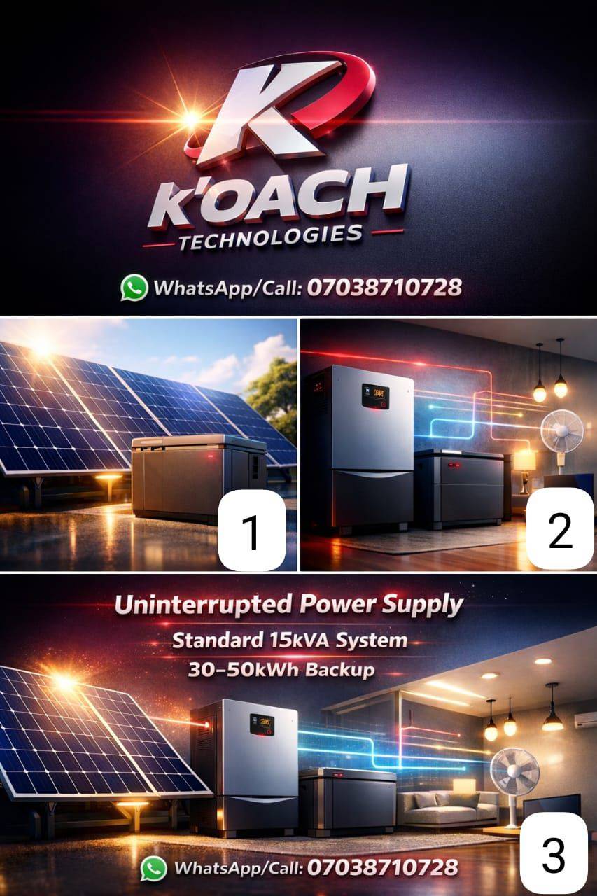 Enjoy our new 15kva with 30kwh / 50kwh lithium ion Battery ๐ Back up