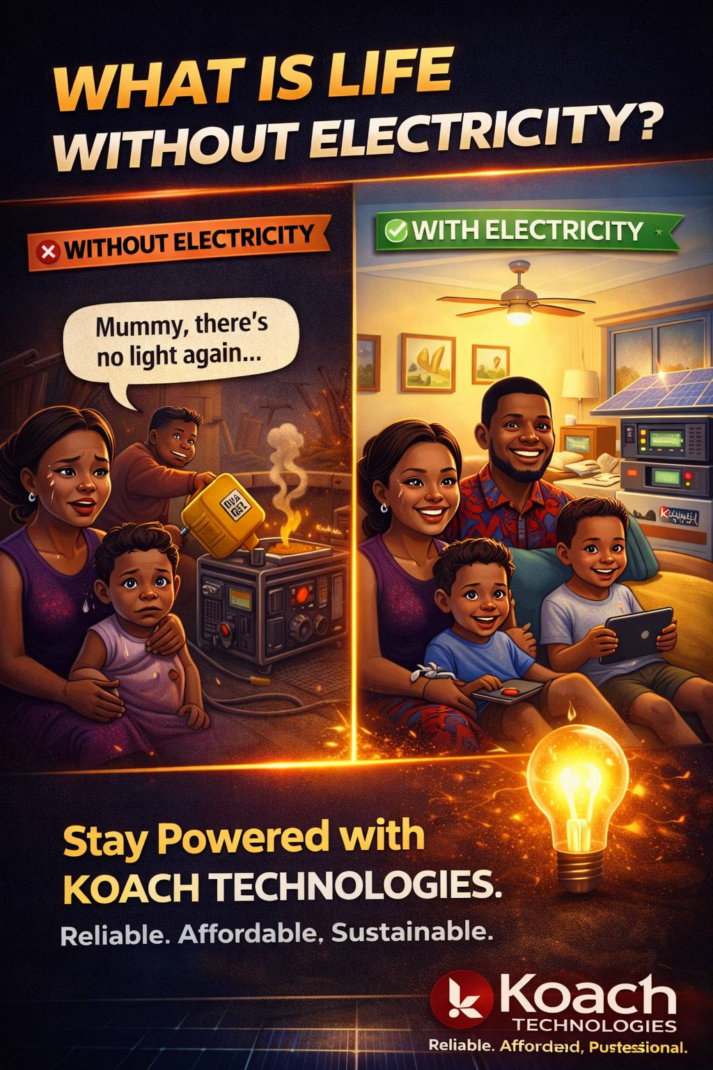 Let's power our homes with k'OACH TECHNOLOGIES
#koachtechnologies
#lekeelekee
#energy
#trending
#re...