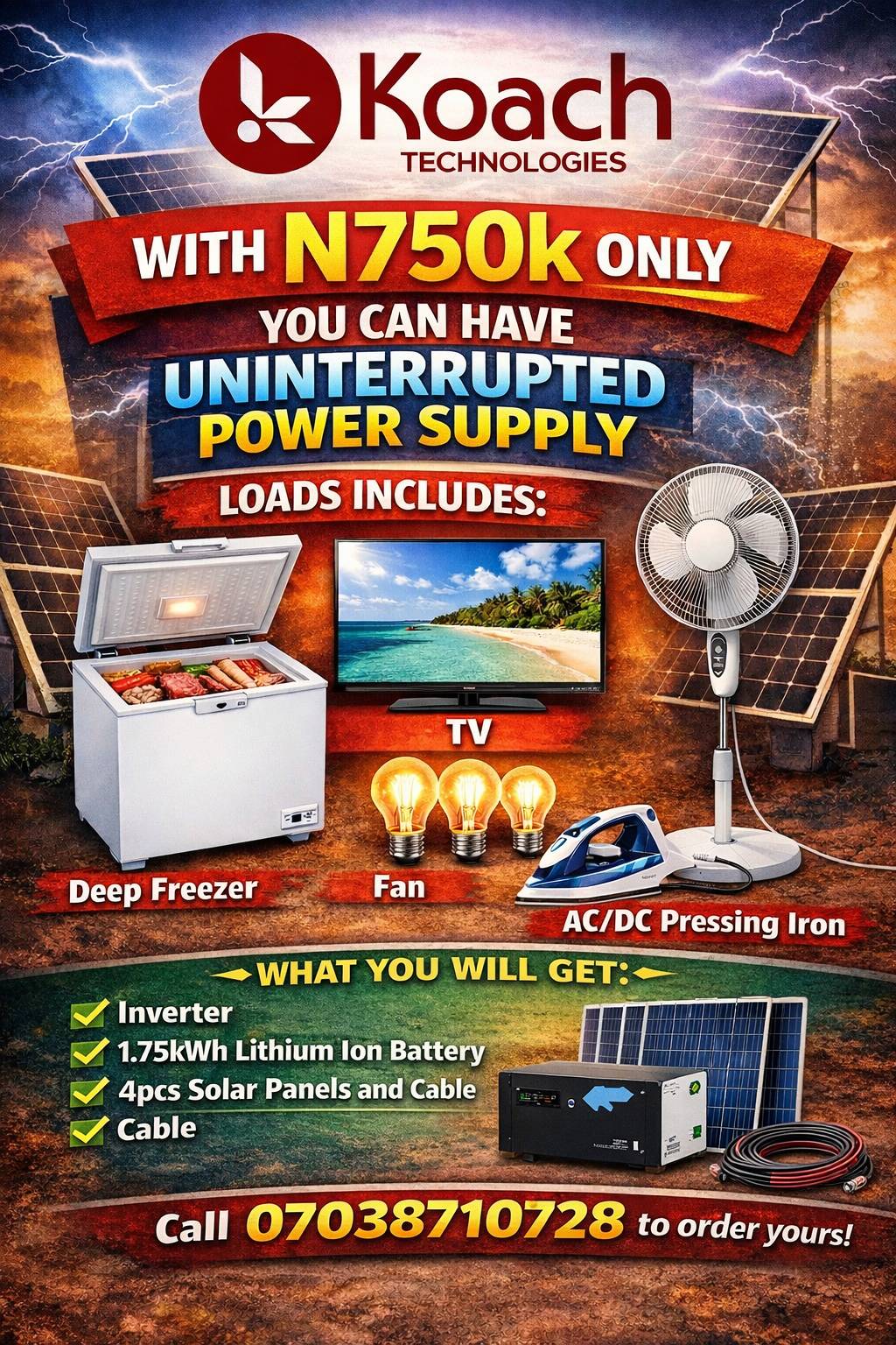You must have a solar system for your household
#trending #lekeelekee #koachtechnologies #reginald