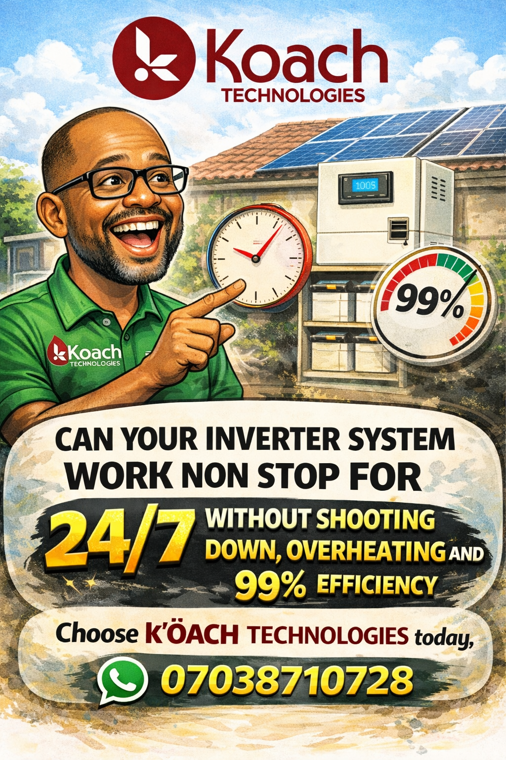 It's Time for uninterrupted power supply
#LekeeLekee #Trending #koachtechnologies #reginald