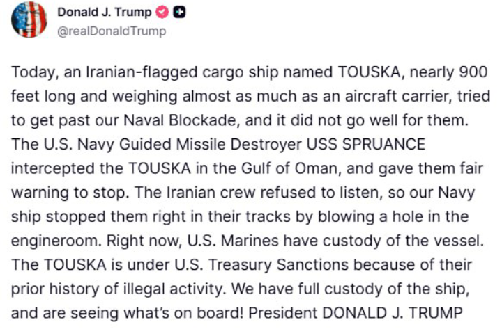 Once again I ask, who is advising Iran? That person is not doing them good.