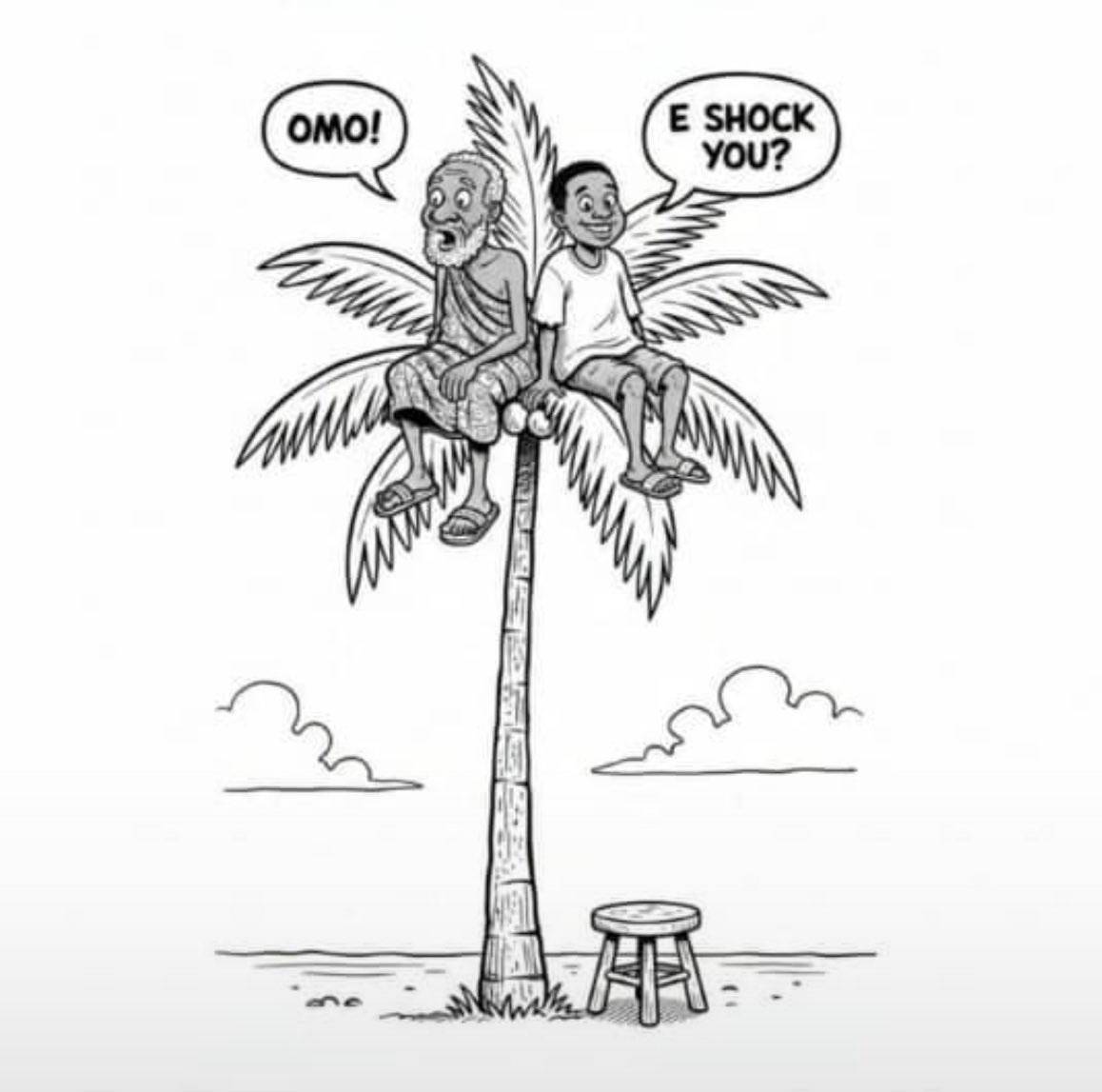 I carry Elder climb tree to show am wetin we dey see.. papa shock ππ