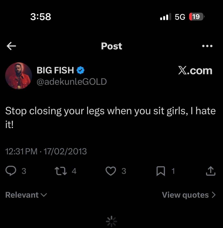simi husband on X no innocent o๐๐๐๐
he don dey delete old tweets