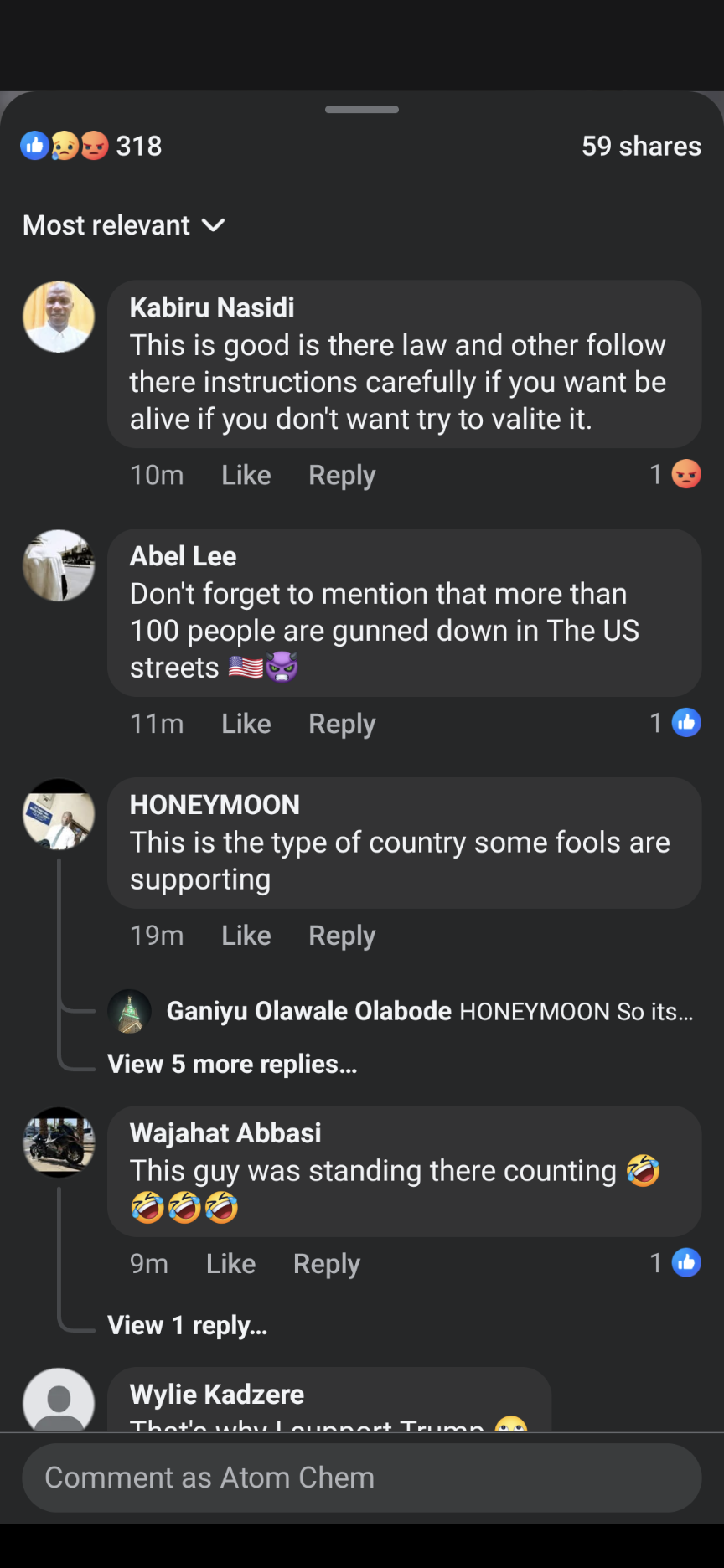 Read the post and comments below the post🤦🏽‍♂️
#LekeeLekee 
#SciGuy 
#war