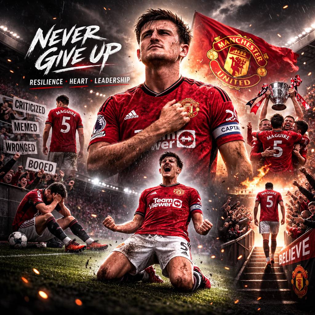 ASPIRE TO MAGUIRE
Man gets cooked by fans, memed every weekend, dragged by pundits… and still start...