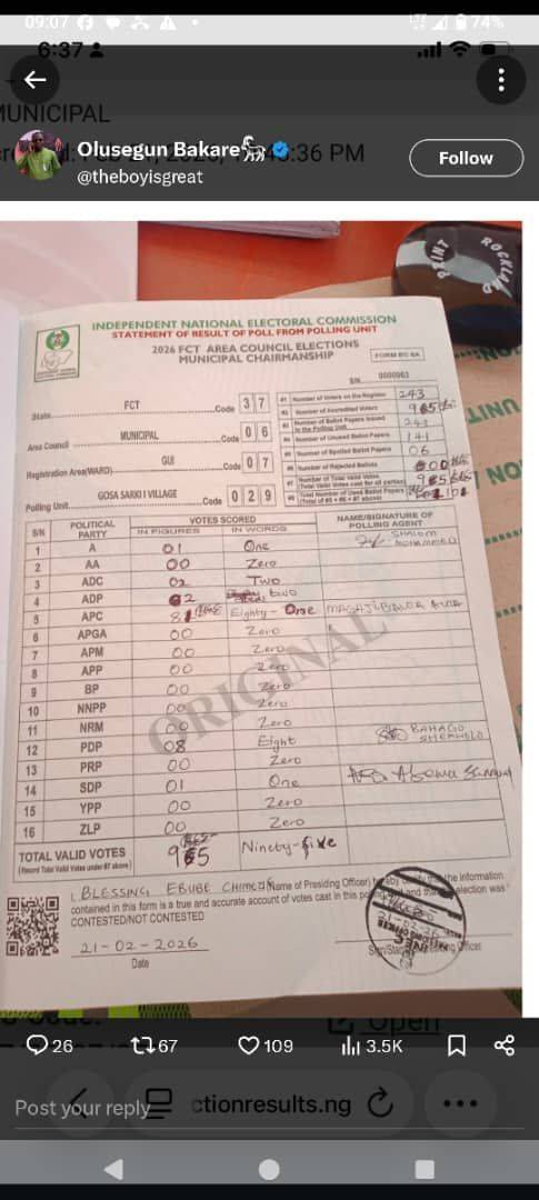 If you submit an exam script this messy, you’ll lose marks instantly.
But this is an election result...