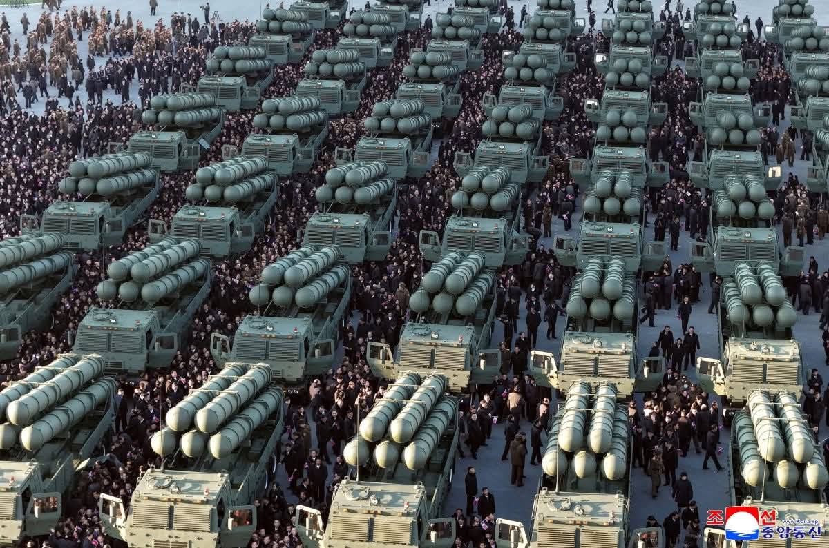 N Korea’s Kim unveils 50 rocket launchers ahead of key congress.
#mrfoolish #news #tension