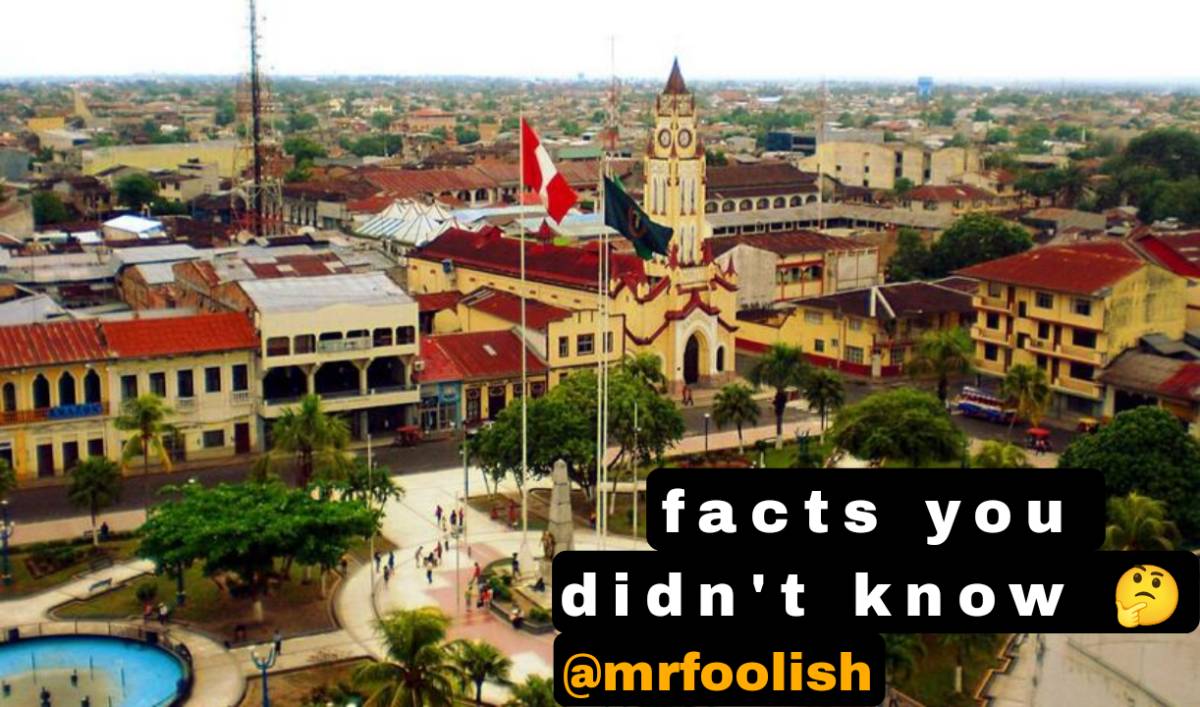 Iquitos, Peru is the largest city in the world inaccessible by road. It’s located deep in the Amazon...