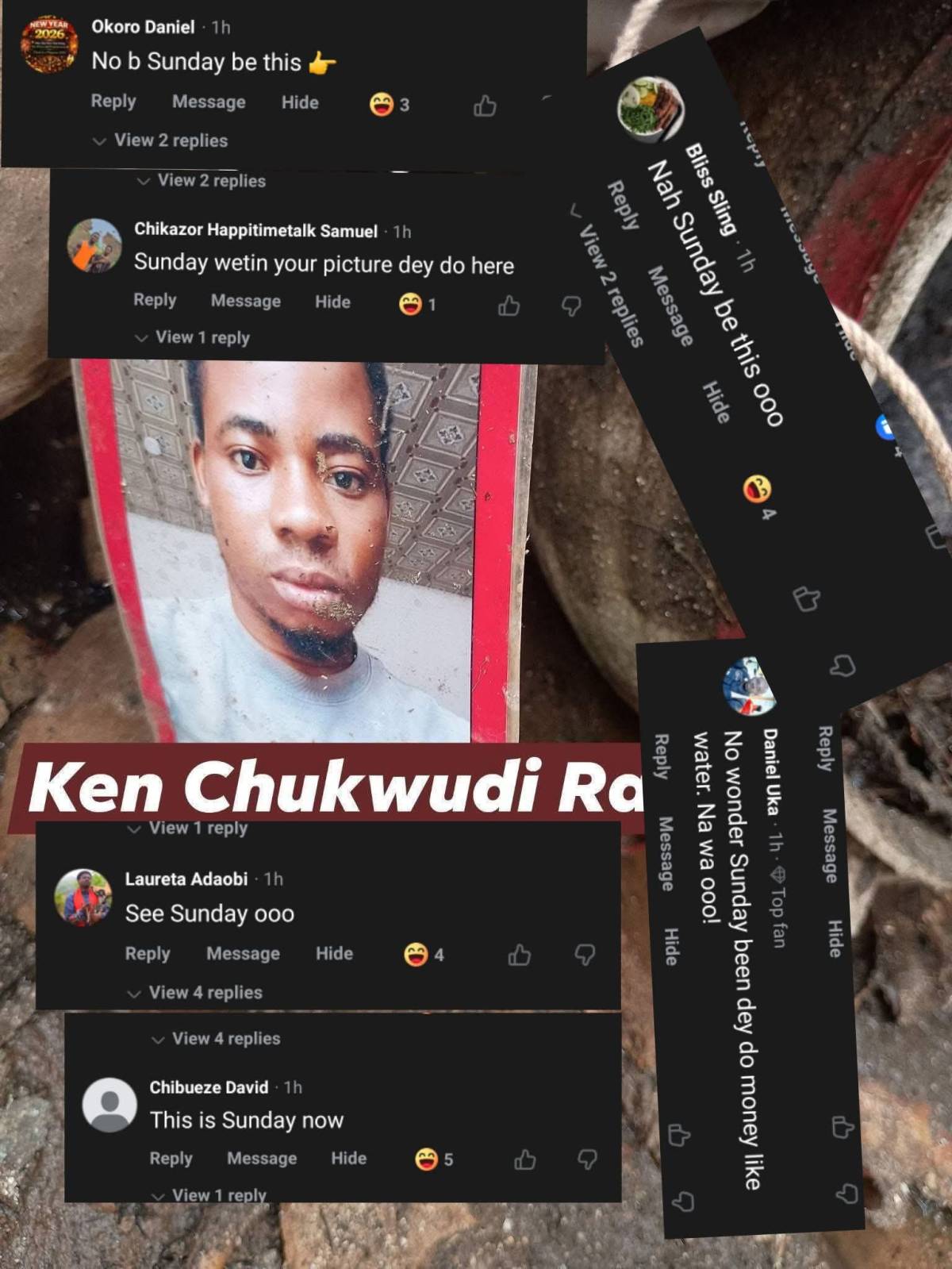Friends and neighbours reacted with shock after a photo believed to be that of Sunday Obere, known a...