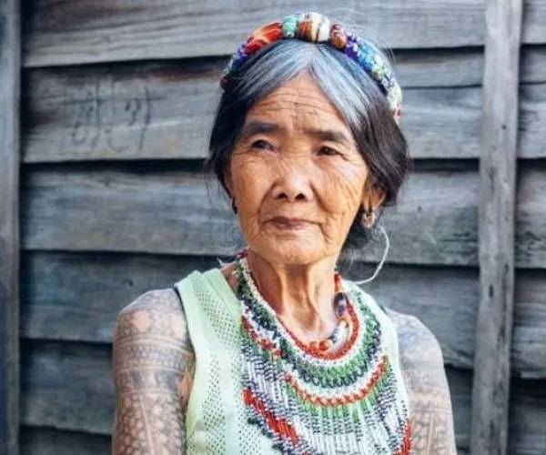 This is Whang-od Oggay, a 105-year-old tattoo artist from the Philippines. She is often described as...