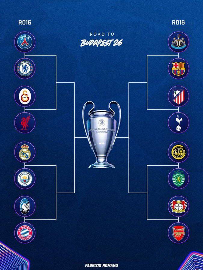 🚨🔵Confirmed: Chelsea's path to the 2025/26 Champions League final.
Round of 16: PSG
Quarter-fina...