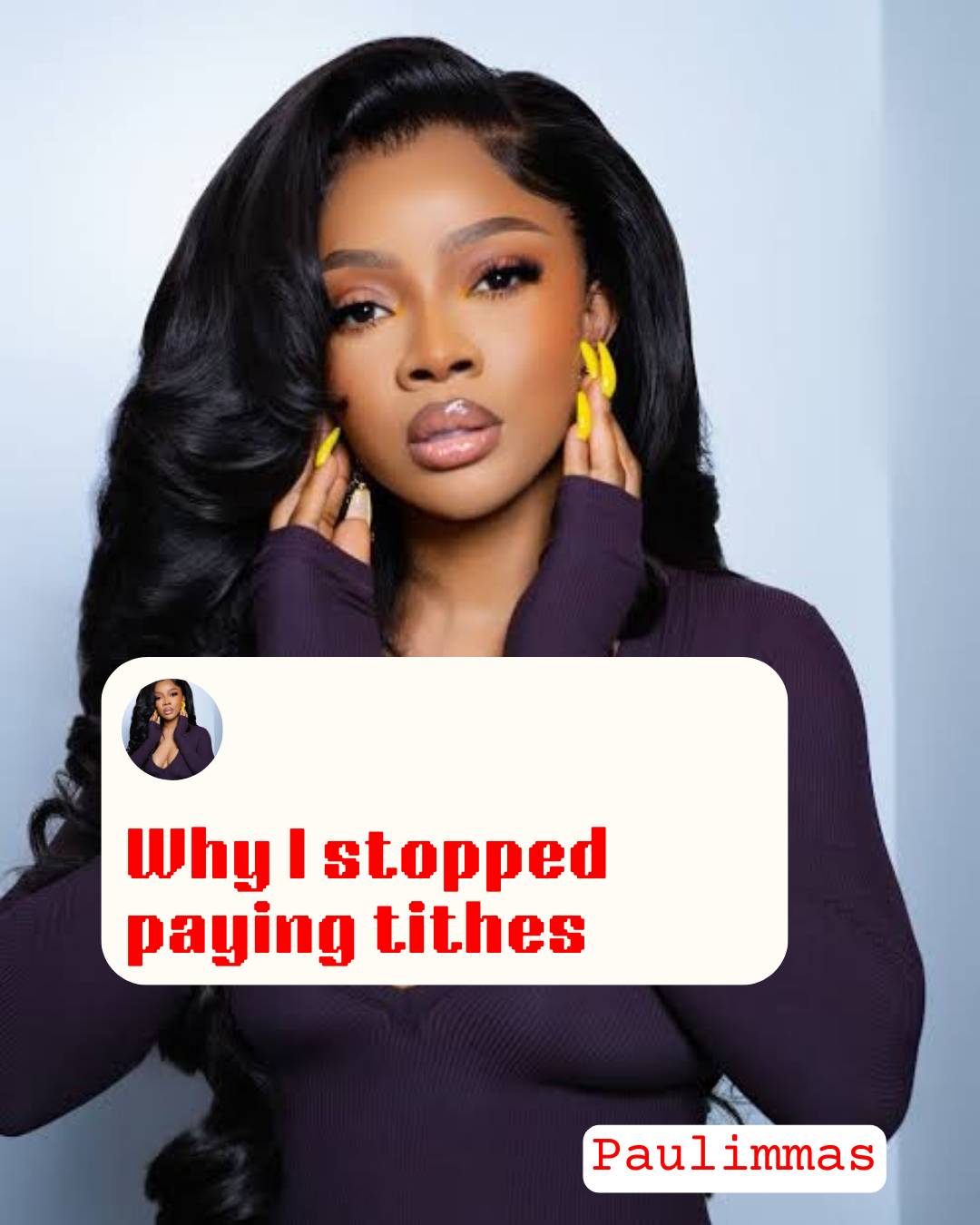 Big shoutout to Toke Makinwa!
She recently said she stopped paying tithes — and I’m here for it 💯
W...