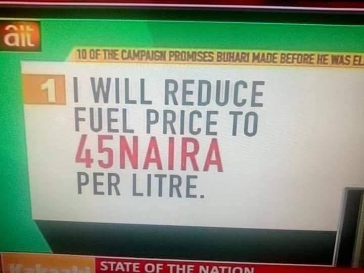 Today, only APC members can buy fuel at this price. The rest of Nigerians have to buy petrol for ove...
