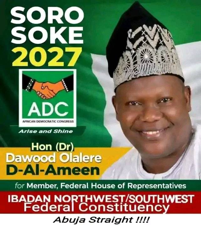 ADC NEWS: Hon. Olalere Dawood Representing Ibadan North West State Constituency now ADC Oyo state l...