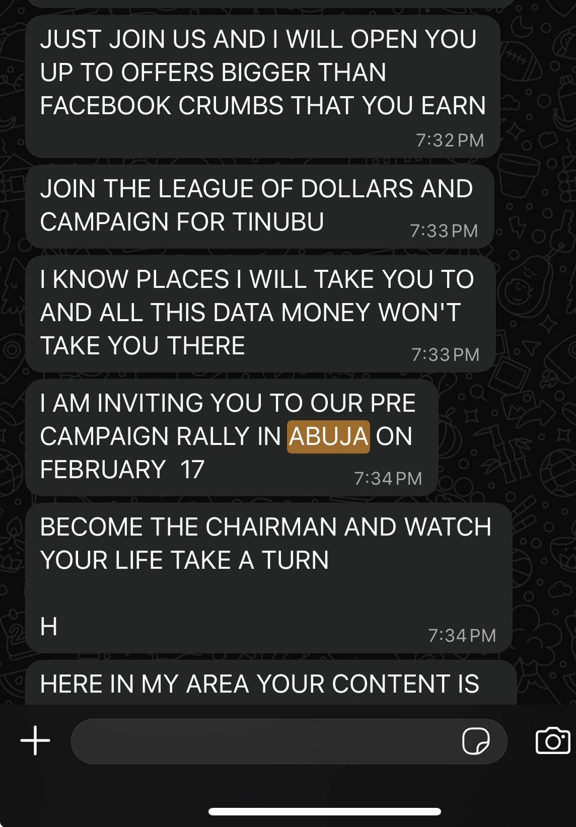 Governor Amunike is NOT for sale.
APC trying to buy Nigeria the way they have bought some cityboys.....