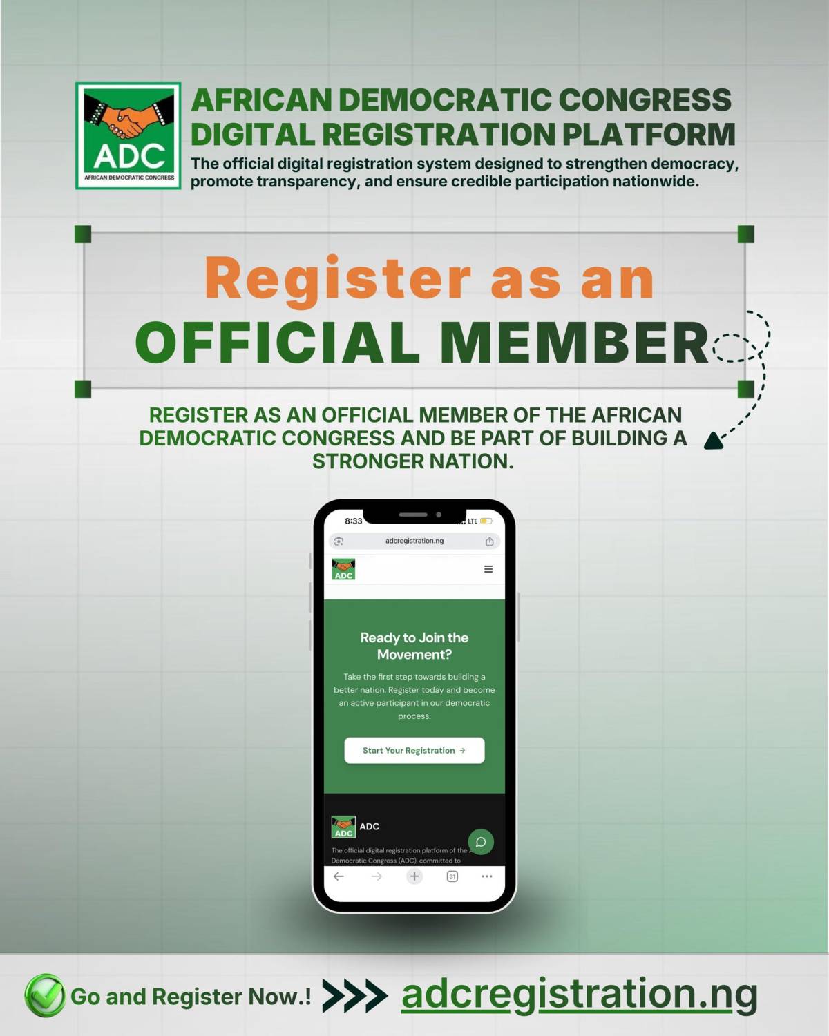 REGISTER NOW: APC New digital registration platform, accessible via adcregistration.ng, is designed...