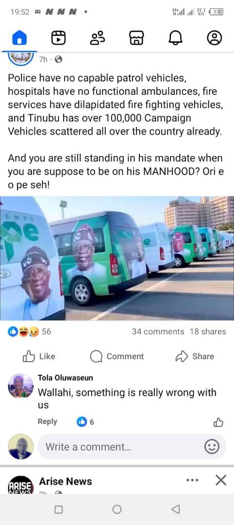 One cannot just fathom this country Nigeria. With all this monumental failure by the Bola Ahmed Tinu...