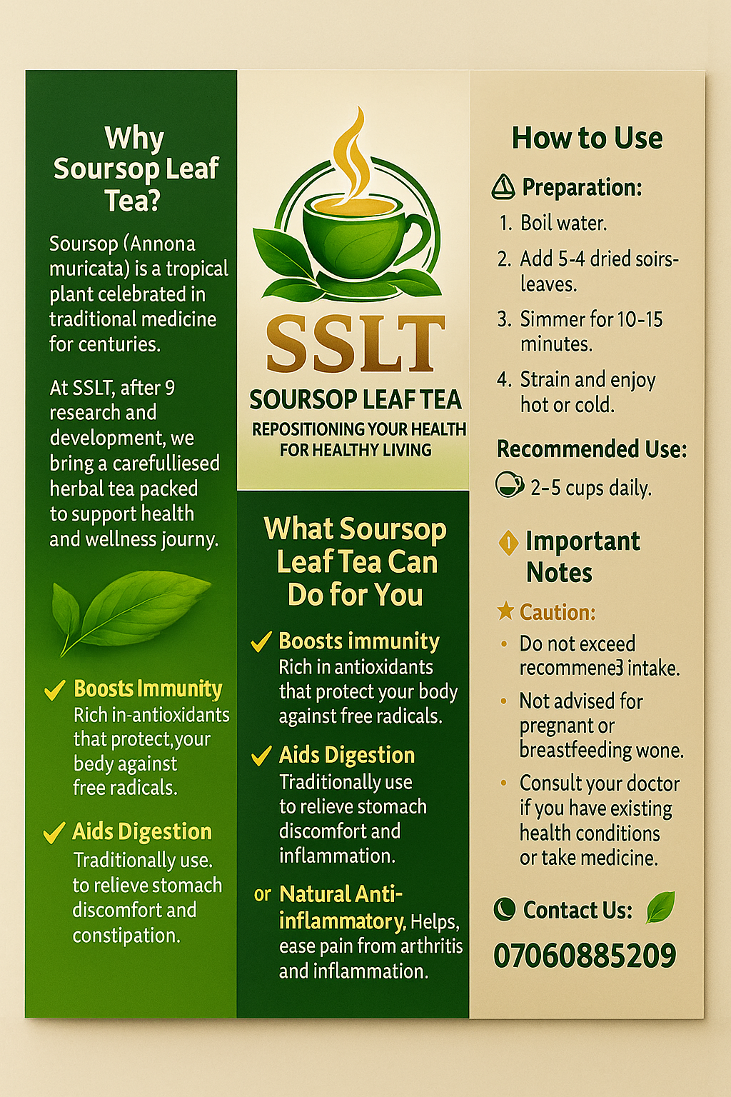 Antioxidants in soursop leaves, like vitamin C and polyphenols, help neutralize free radicals, which...