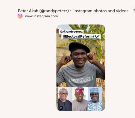 Randy Peterz / Peter4Nigeria
Nigerian youth activist, digital advocate, and political commentator w...