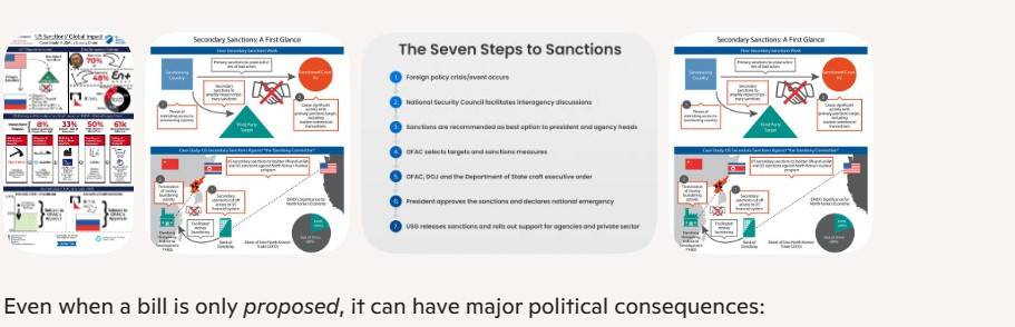 Reputation Damage
Being named in a U.S. sanctions proposal can:
Create public suspicion
Trigger me...