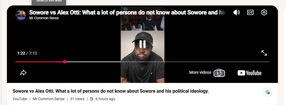 Alex Ottis is not perfect but we see his progress Sowore we already know were you stand karma never...