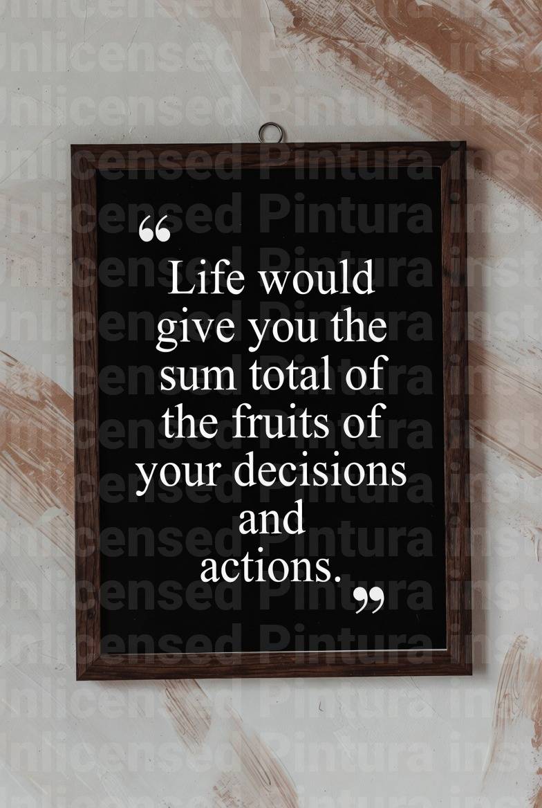 A wise man's quote.