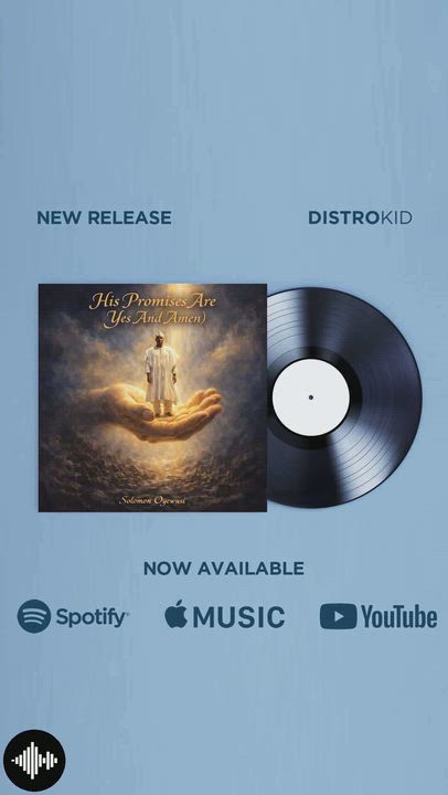 His promises are YES and Amen
Listen and be blessed 

https://open.spotify.com/track/4z8LERTOOGiA...