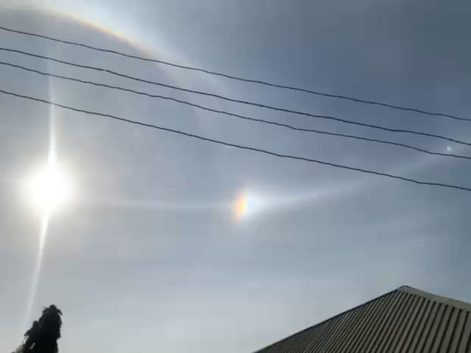 This view of the sun in Jos yesterday morning...
What could be the course????