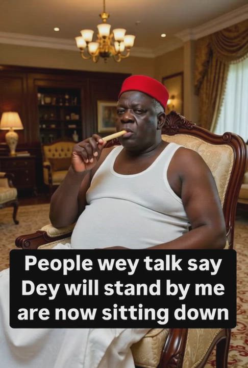 ….People that promised to stand by me are now sitting down.😂🤣😁