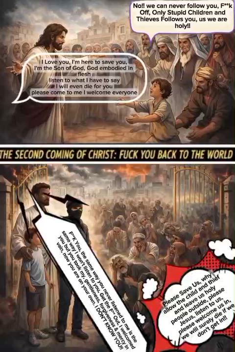 The world doesn't whisper at Jesus.
It screams fuck you every day at Him.
Through mockery. Through...