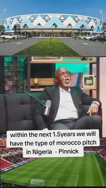 Nigeria 🇳🇬 former NFF President  Amani Pinnick is speaking about next stage of sports facilities dev...