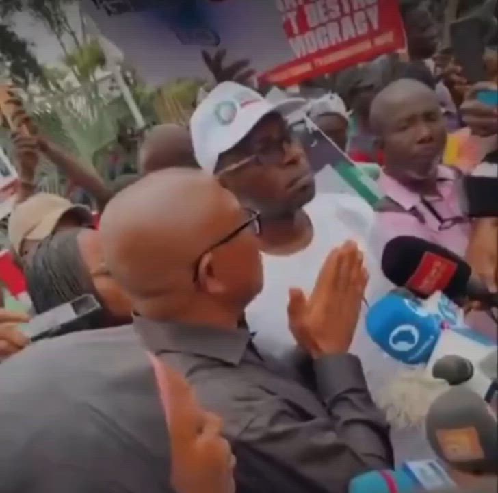 Mr. Peter Obi is currently speaking at the ongoing protest at the National Assembly in Abuja over th...