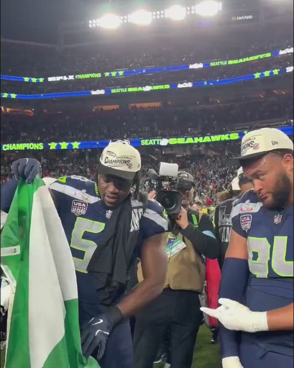 ‪Nigerians  🇳🇬 winning all over the world and I love it🥇✨…. 
‪Super Bowl Champion, Boye Mafe‬, fl...