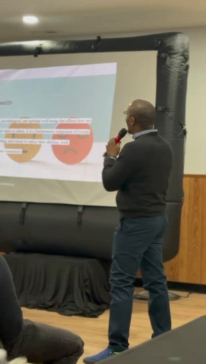 My session at the just-concluded career fair, where I spoke on Mental Health Issues and Solutions.