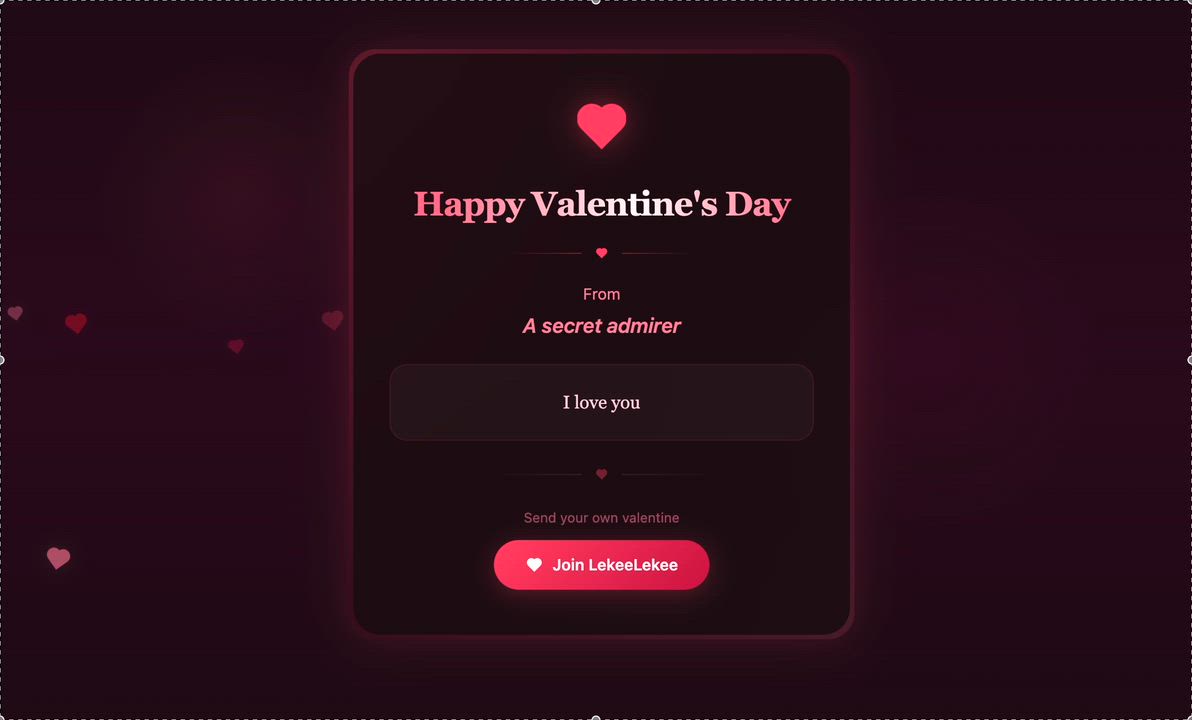 Love is in the air, send the one you love a valentines message this Valentines. ❤️❤️