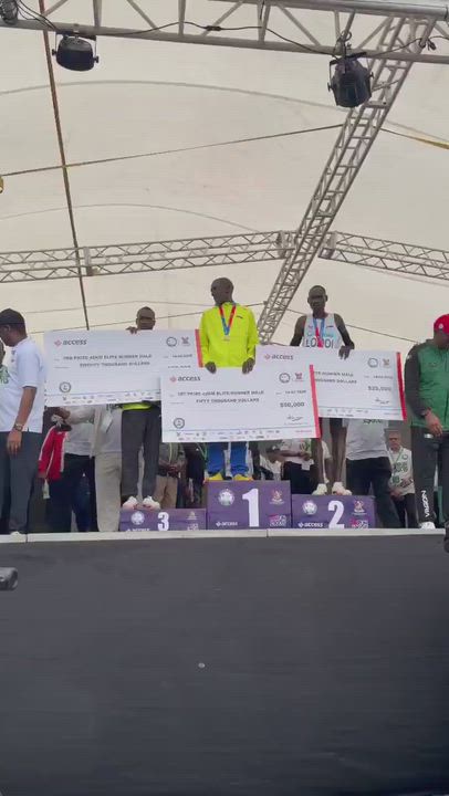 Cash prizes of $50,000, $25,000, and $20,000 were presented to the winners of the 2026 Lagos City Ma...
