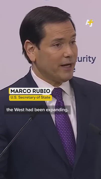 U.S. Secretary of State Marco Rubio's 2026 Munich Security Conference speech, which portrays five ce...