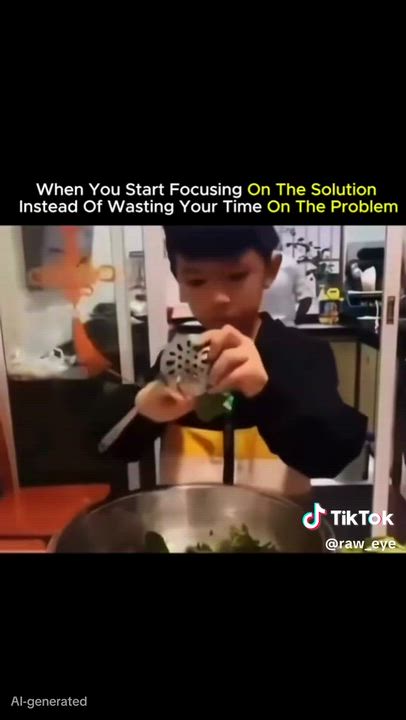 When you start focusing on the solution instead of wasting your time on the problem