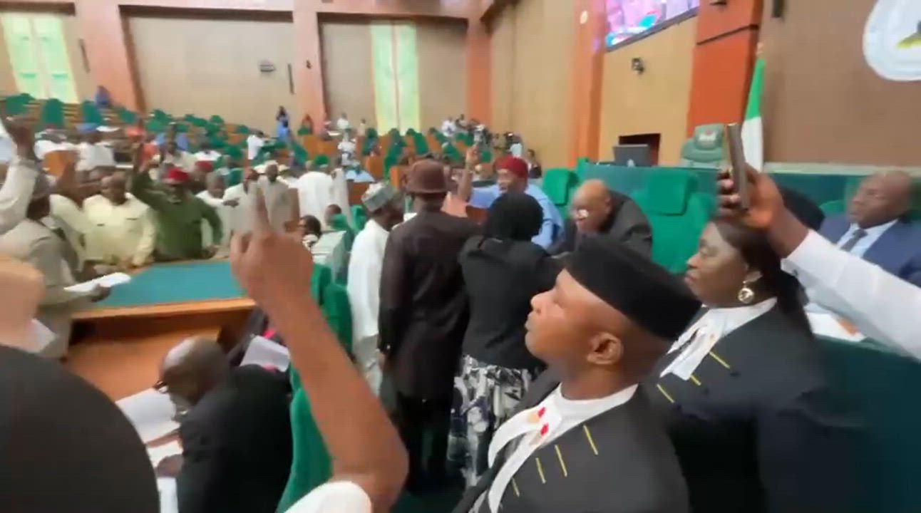 Country of a particular concern 😟
 
The masses are protesting outside while the House of represen...