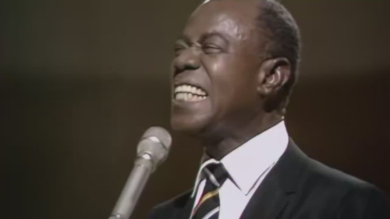 1968 BBC performance clip of Louis Armstrong's "What a Wonderful World," asserting it's the most str...
