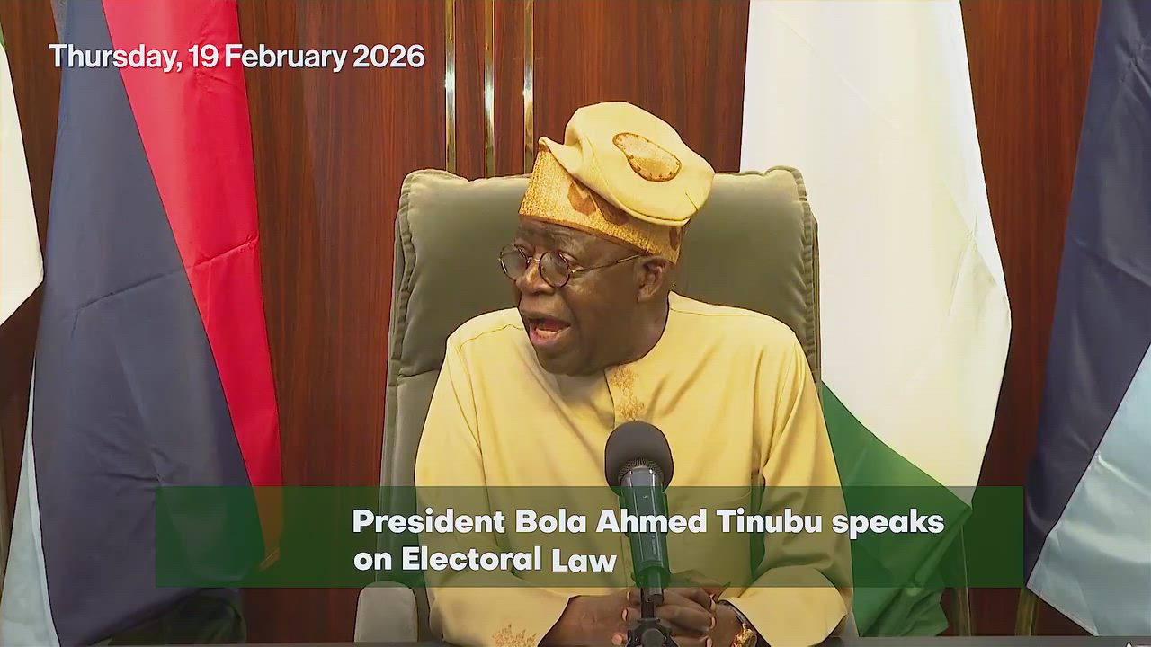 President Bola Ahmed Tinubu speaks on Electoral Law.