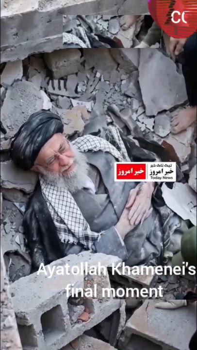 Ayatollah Khamenei's final moment...

"In life, be mindful not to threaten someone more powerful t...