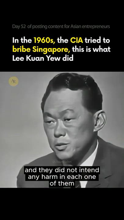 CIA tried to bribe Singapore 

#history #politics #shocking
#America #Israel #Iran #IranWar #Iran...