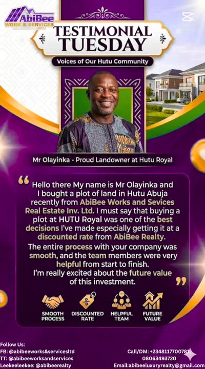 Investing in the future starts with taking the right step. we say a very big thank you to Mr. Olayin...