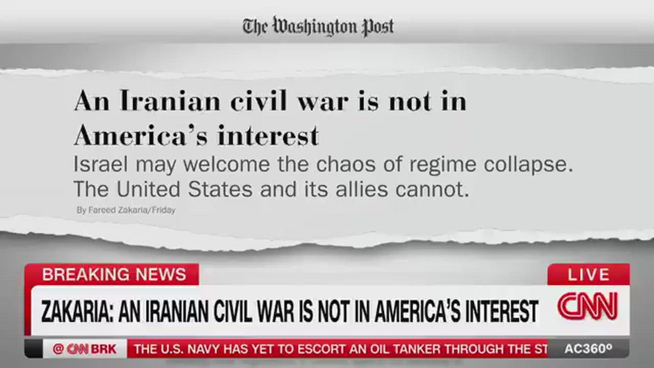 Fareed Zakaria argues that Israel's strikes aim to dismantle Iran's regime entirely, targeting leade...