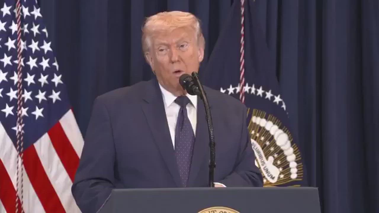 The blame game is on... here President Trump stating the U.S. attack on Iran was driven by urgent ad...