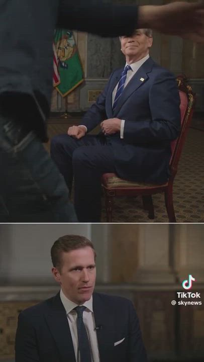 Treasury Secretary Scott Bessent was interrupted during a Sky News interview on March 13, 2026, summ...