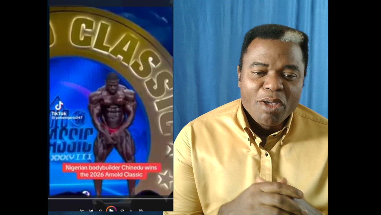 A Nigerian Man Chinedu Has Won 2026 World Arnold Classic Award In USA