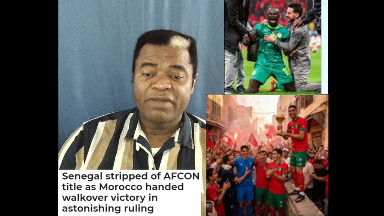 Senegal stripped of the Africa cup of Nations. Reversed as 3-0 in favor of Morocco.